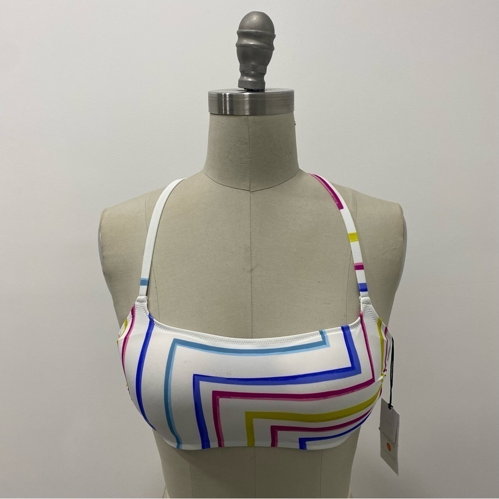 Womenโs Light Lift Square Neck Bralette Bikini Top Shade & Shoreโข Multi Size 34B